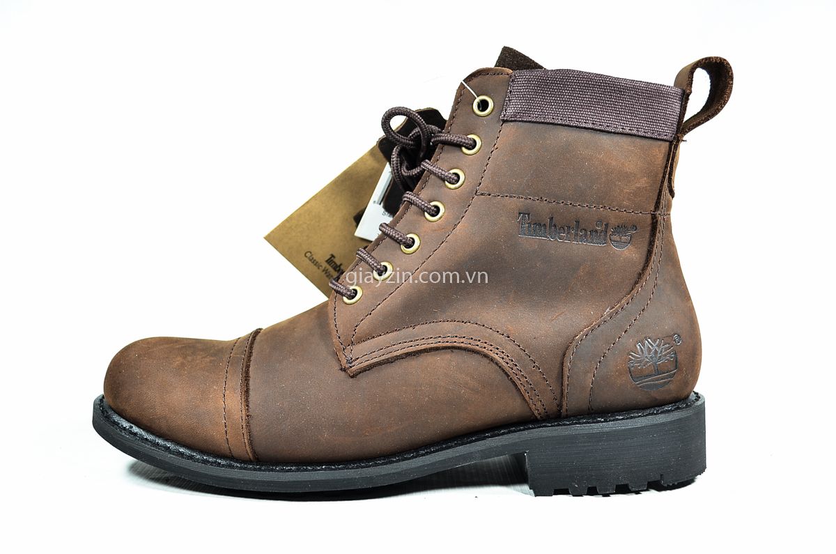 Timberl crazy horse leather boots